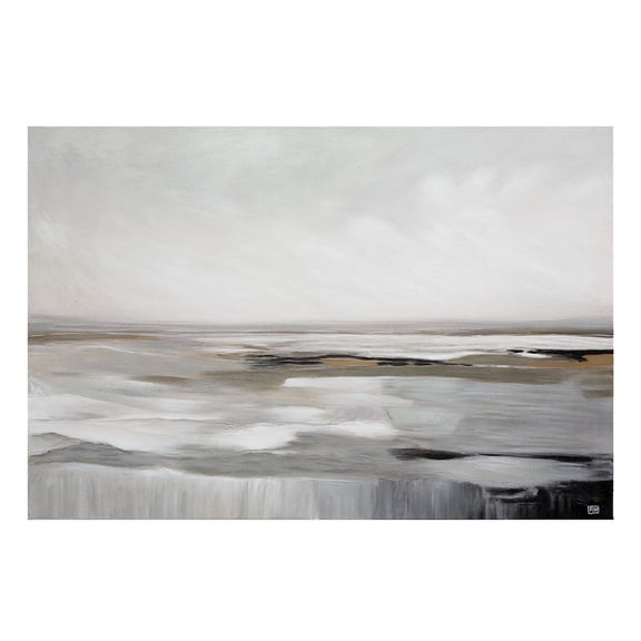 Renwil Arnar 40" H x 60" W Canvas Art, Grey