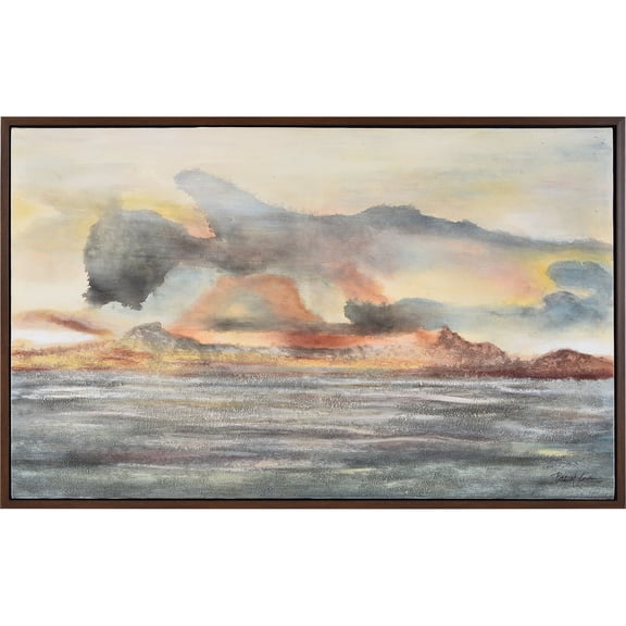 Ren Wil OL2076 Ascella 48" X 30" Framed Abstract Painting - Multiple
