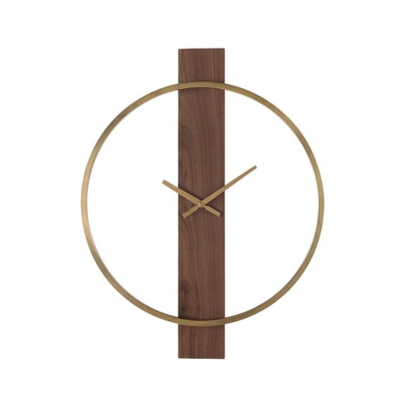 Renwil Avigail Wall Clock, Antique Brushed Brass