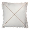thumbnail image 1 of Renwil Bulgaria 22x22" Square Modern Cotton Decorative Pillow in Ivory, 1 of 1