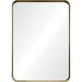 thumbnail image 1 of Renwil  Camus Rectangular Framed Brushed Gold Antique Iron Mirror, 1 of 5