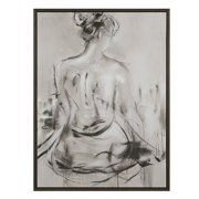 Renwil Evelyne 48" H x 36" W Canvas Art, White