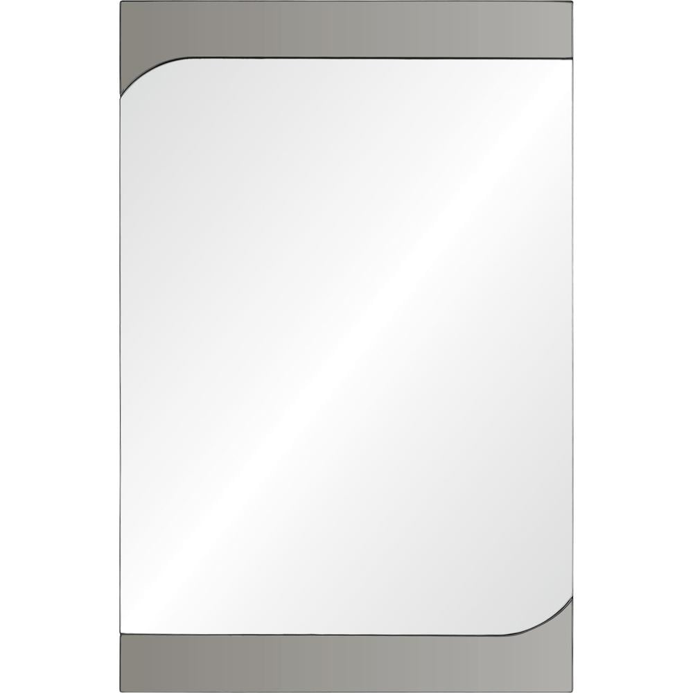 Modern Grey-Tinted Rectangular Vanity Mirror, 24 in. x 36 in.