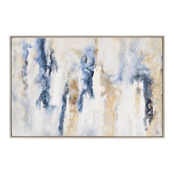 Ren Wil OL2086 Formosa 40" X 60" Framed Abstract Painting - Blue