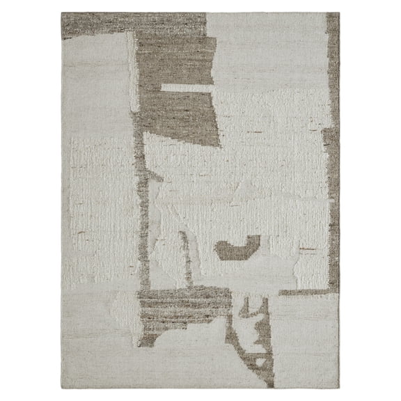 Renwil Grace 7'10" x 10'2"" ft Handwoven Indoor Rug, Ivory/ Stone
