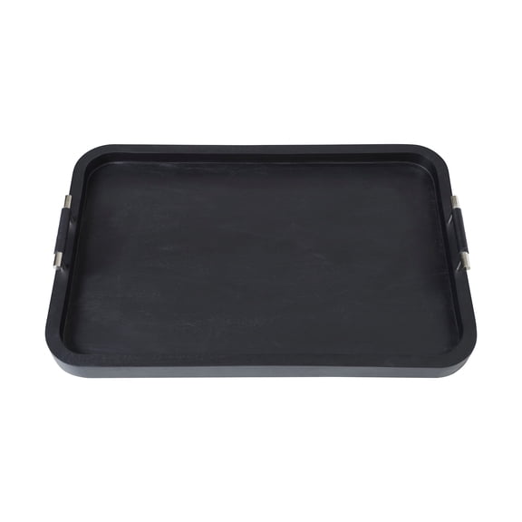 Ren Wil STA790 Hudson 24" Wide Indoor Mango Wood Tray - Black
