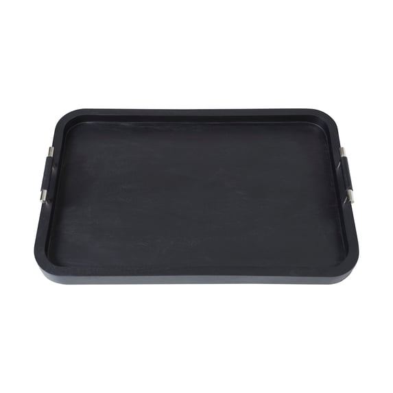 Ren Wil STA790 Hudson 24" Wide Indoor Mango Wood Tray - Black