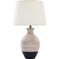 thumbnail image 1 of 27" White Wash and Black 3-Way Switch Table Lamp, 1 of 3