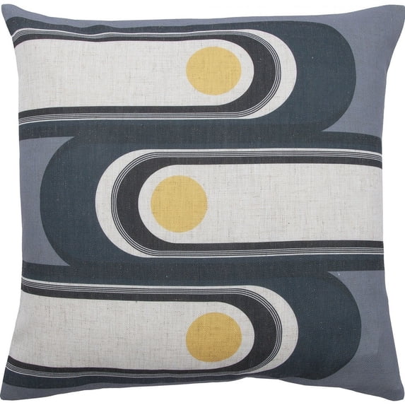 Renwil Fatima 20x20" Square Modern Fabric Decorative Pillow in Multi-Color