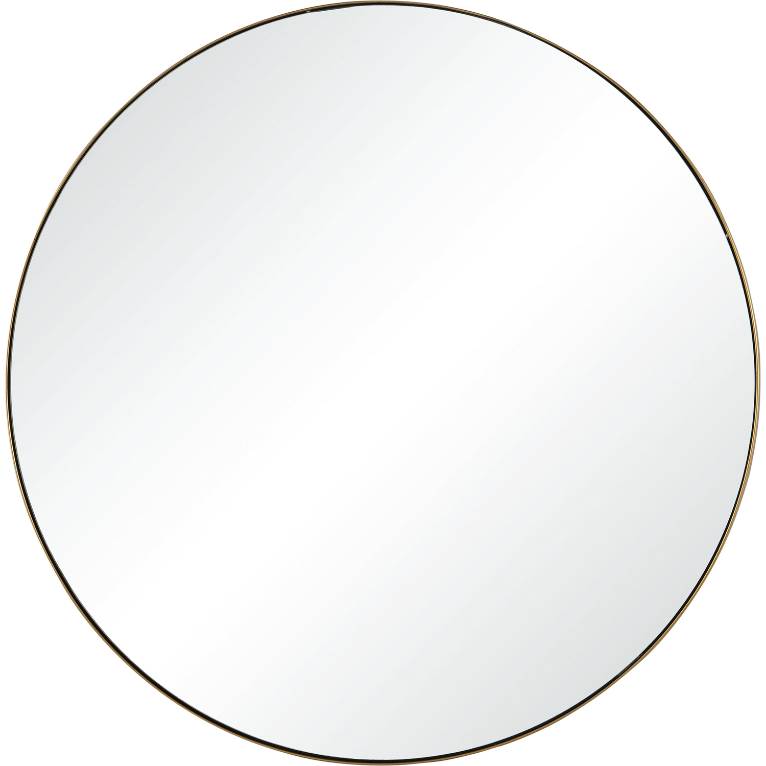 Witham 24" Gold and Silver Iron Round Wall Mirror