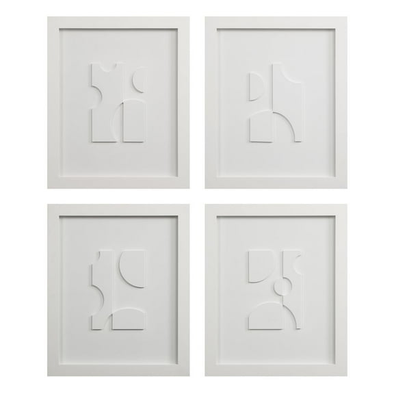 Renwil Ispra 19" Wide Wall Decor, Matte White