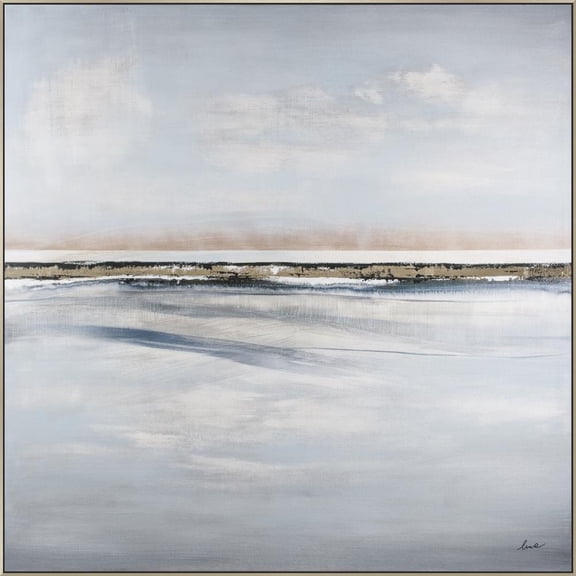 Renwil Johnston 40x40" Modern Cotton Hanging Wall Canvas Art in Multi-Color