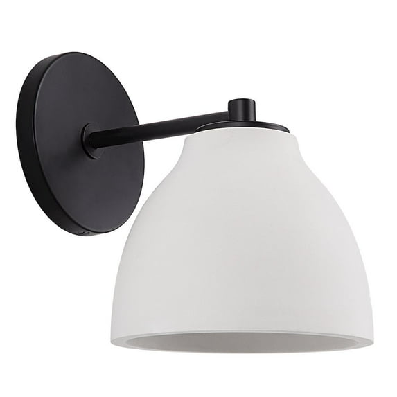 Renwil Lena 8.5" Matte Black 1-Light Wall Sconce