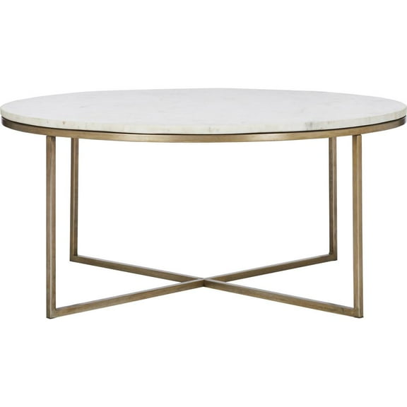 Renwil Lova ANTIQUE BRASS COFFEE TABLE