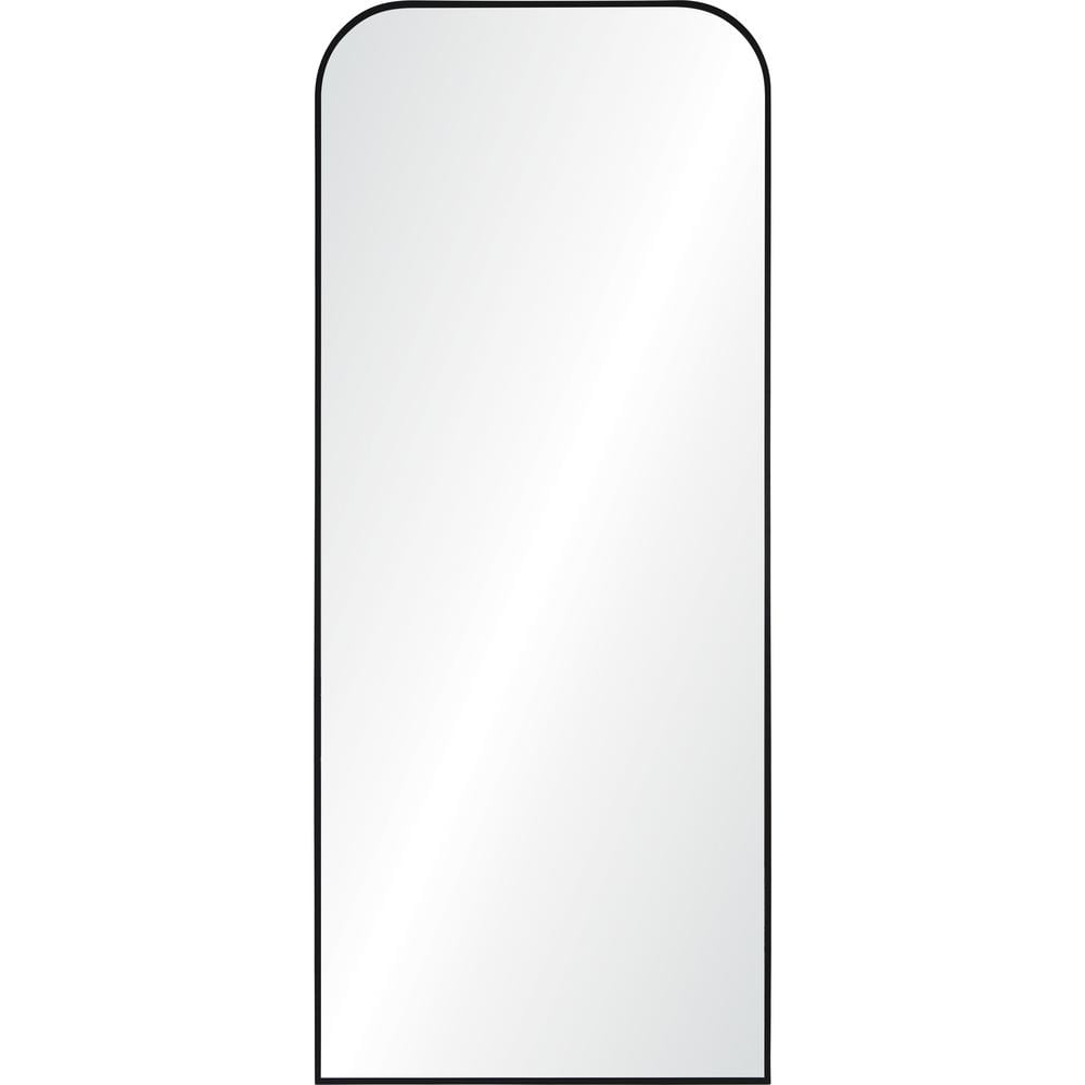 Black Iron Framed Full-Length Rectangular Mirror