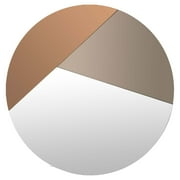Renwil Modern Glamour 26" Round Novello Decorative Mirror