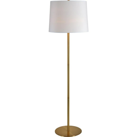 Renwil Modern Glamour Radison Metal Floor Lamp in Antique Brass