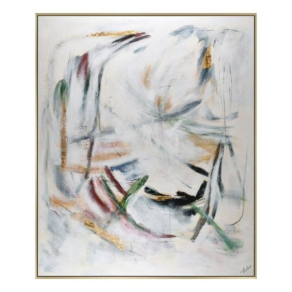 Renwil Moldova 60x50" Modern Cotton Hanging Wall Canvas Art in Multi-Color