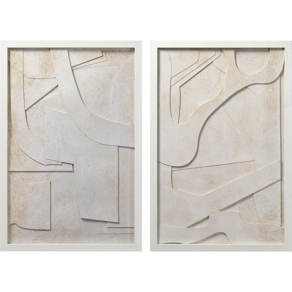 Ren Wil W6703 Pathfinder 20" X 30" Paper Wall Mounted Decorative Panel - Off White