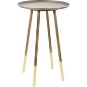 Renwil Pawn Mid-Century Iron Accent Table in Antique Brass