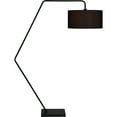 thumbnail image 1 of Renwil Penelin 1-Light Modern Metal & Linen Floor Lamp in Black, 1 of 5