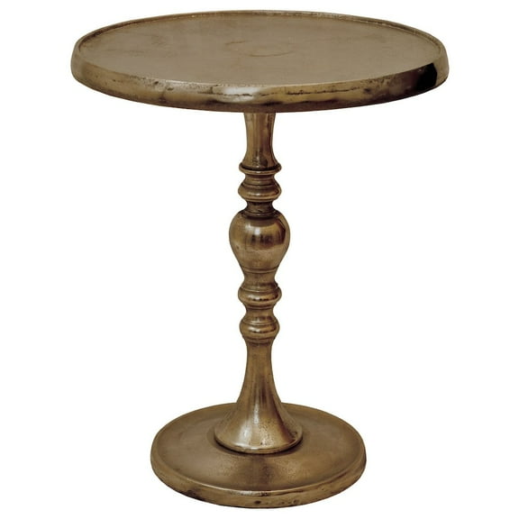 Renwil Romina Decorative Round Table in Nickel