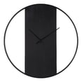 thumbnail image 1 of Romy Indoor Iron Wall Clock Matte Black, 1 of 5
