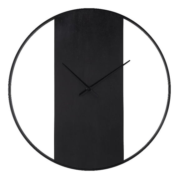 Romy Indoor Iron Wall Clock Matte Black