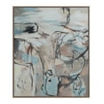 Renwil Roseline 50" Wide Canvas Art With Wood Frame, Walnut