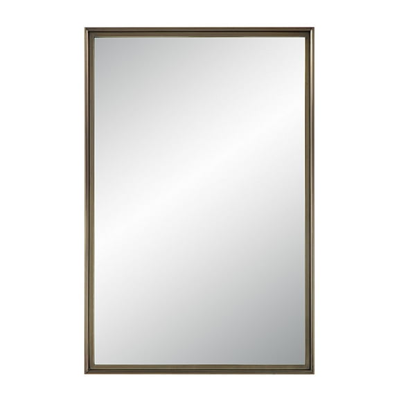 Renwil Sandcastle 36" Tall Rectangular Mirror, Antique Brushed Brass