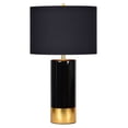 thumbnail image 1 of Renwil The Tuxedo Ceramic Table Lamp in Black and Gold, 1 of 3