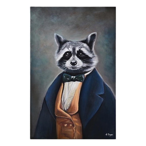 Renwil Tribec 47x30" Modern Cotton Hanging Wall Canvas Art in Multi-Color