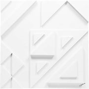 Renwil Vector III Engineered Wood Wall Decor in Matte White