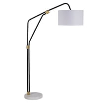 Renwil Wroxton 71" Length Floor Lamp, Matte Black