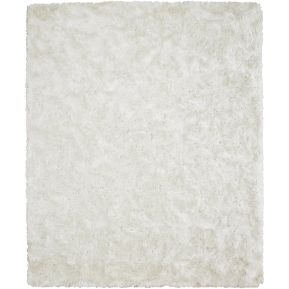 Renwil Zurich 108x144" Modern Fabric & Polyester Area Rug in White