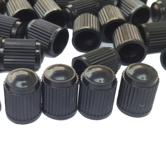 Renxiaooo 100PC Black Tire Valve Stem Caps Car Vacuum