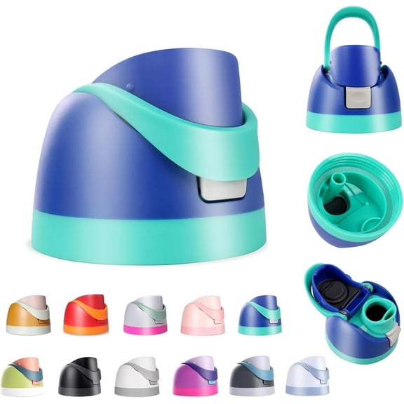 Lid for Owala Freesip, Compatible with Owala Cup 16oz 24oz 32oz 40oz, One Button Water Bottle Top Lid Replacement Accessory, Leakproof, BPA-Free