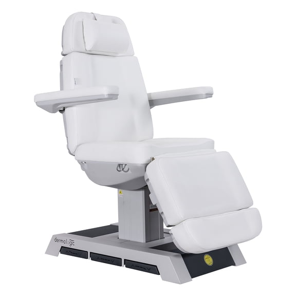 Renzo Electric Spa Treatment Table 4 Motors Massage Bed with Foot Pedals, Spa Resort Salon Massage Equipment, White