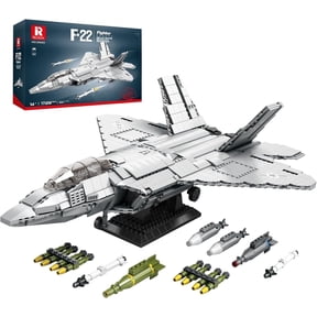 Reobrix F-22 Fighter Jet Building Sets for Adults, Military Raptor Fighter Display Model 33020, Technical Military Plane Collectible Set, Toys Gifts for Aviation Fans Boys Girls 14+ (1729 PCS)