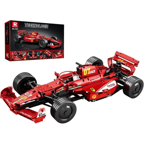 Reobrix F1 Cars Building Sets, Technical Formula 1 Model Car Kits, Cool 1:8 Scale Race Car Model Display for Home or Office Decor, Collectible for F1 Fans (928 PCS,Static Version)