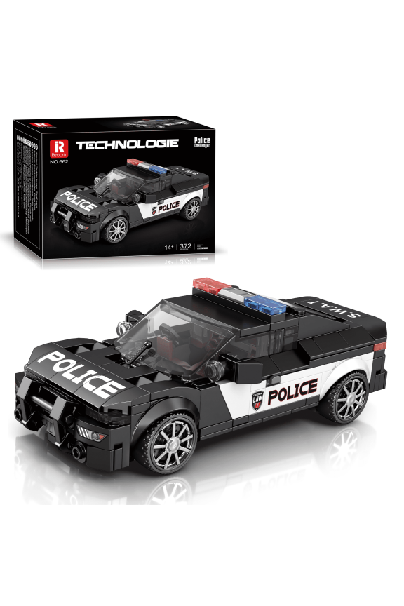 Police Car Building Blocks Set, SWAT Patrol Car Model Kit with 354Pcs, Lego-Compatibility Educational Toy for Kids 8+, Gift for Teens Adults