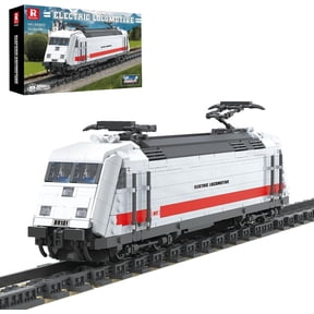 Reobrix Train Building Blocks Set 66802, German BR101 Electric Locomotive Building Toy Model Kit, Collectible Rail Train Display Model for Home Decor, Birthday Gifts for Adults Boys 14+ (1928 PCS)