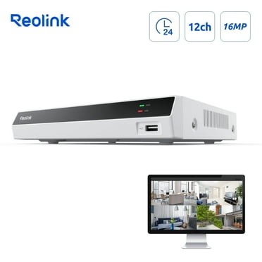 Reolink 12-Channel PoE NVR 8CH 410 for 24/7 Continuous Recording with 2TB HDD, up 16TB/16MP 8 Camera