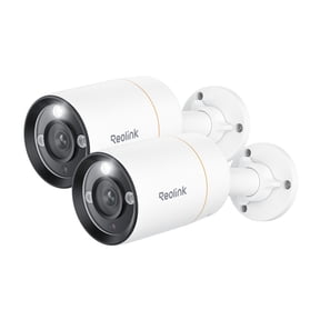 Reolink 2pcs 12MP PoE Spotlight Camera Outdoor Smart Detection Security Camera with Audio Recording