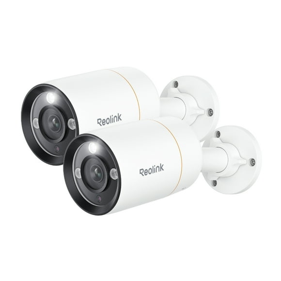 Reolink 2pcs 12MP PoE Spotlight Camera Outdoor Smart Detection Security Camera with Audio Recording