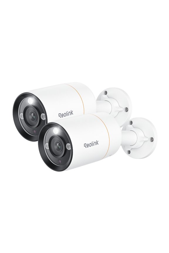 2pcs 12MP PoE Spotlight Camera Outdoor Smart Detection Security Camera with Audio Recording