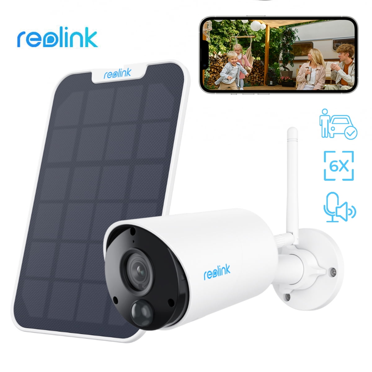 Reolink 3MP Outdoor/Indoor Rechargeable BatteryPowered Wireless WIFI