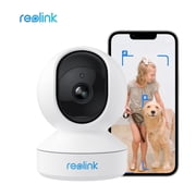 Reolink E1 4MP Pan & Tilt Indoor DC Wi-Fi Security Camera with 360 Coverage, Crying Detection, Smart Auto-Tracking & Two-Way Audio