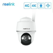 Reolink 4K 8MP Wireless 4G LTE Battery Camera,355° Pan &140° Tilt Smart Detection Go PT Series Ultra