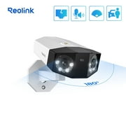 Reolink 4K Duo 2 Series Dual-Lens 180° PoE Camera, Color Night Person/Car/Pet Detection, 2-Way Audio
